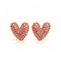 Amour Heart Studs