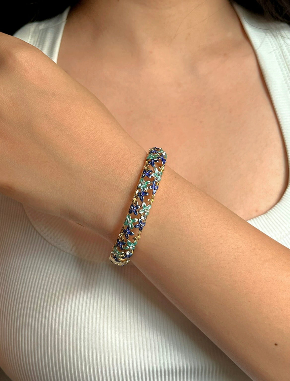 Blue Bloom Bracelet