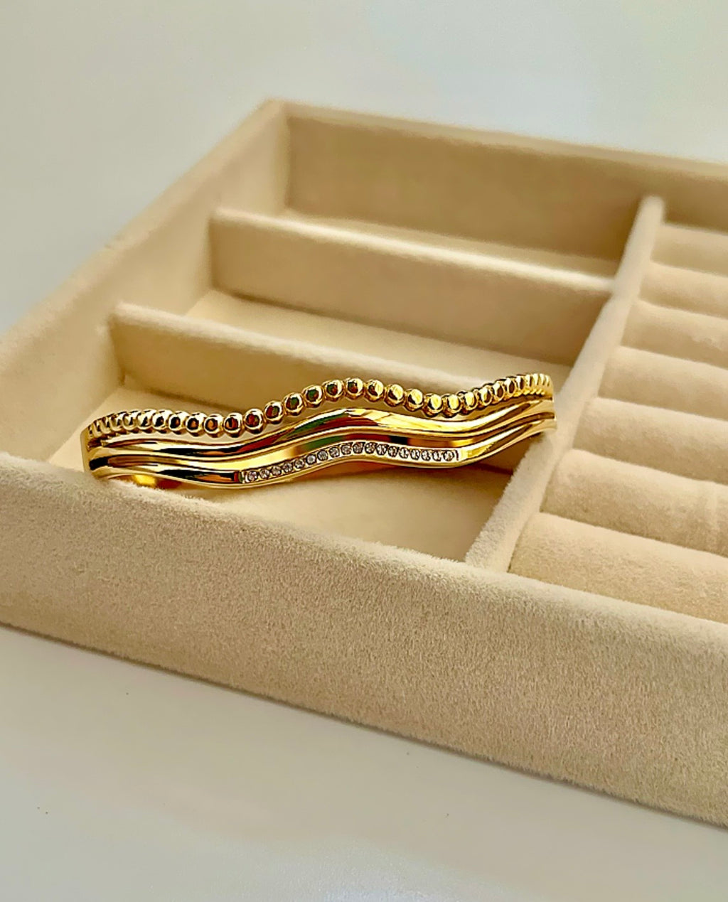 Golden Wave Bracelet