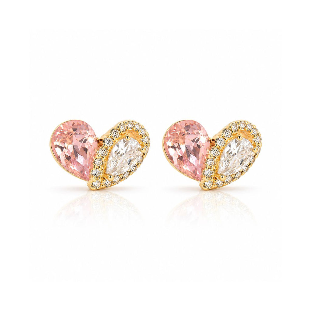Blush Heart Studs