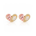 Blush Heart Studs