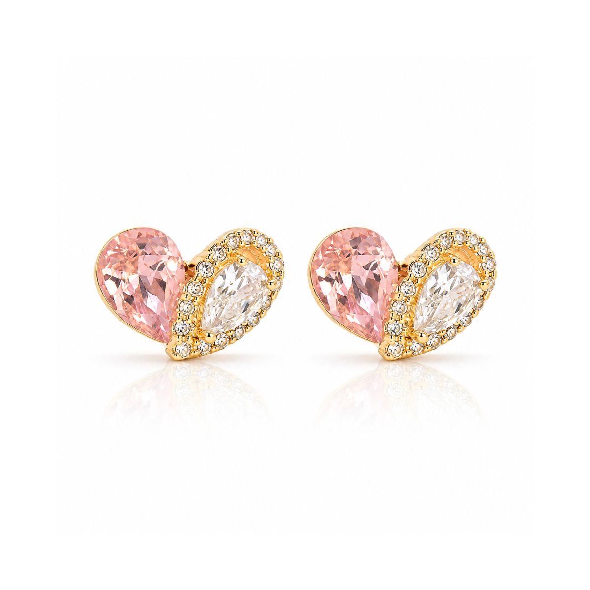 Blush Heart Studs