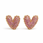 Amour Heart Stud Earrings
