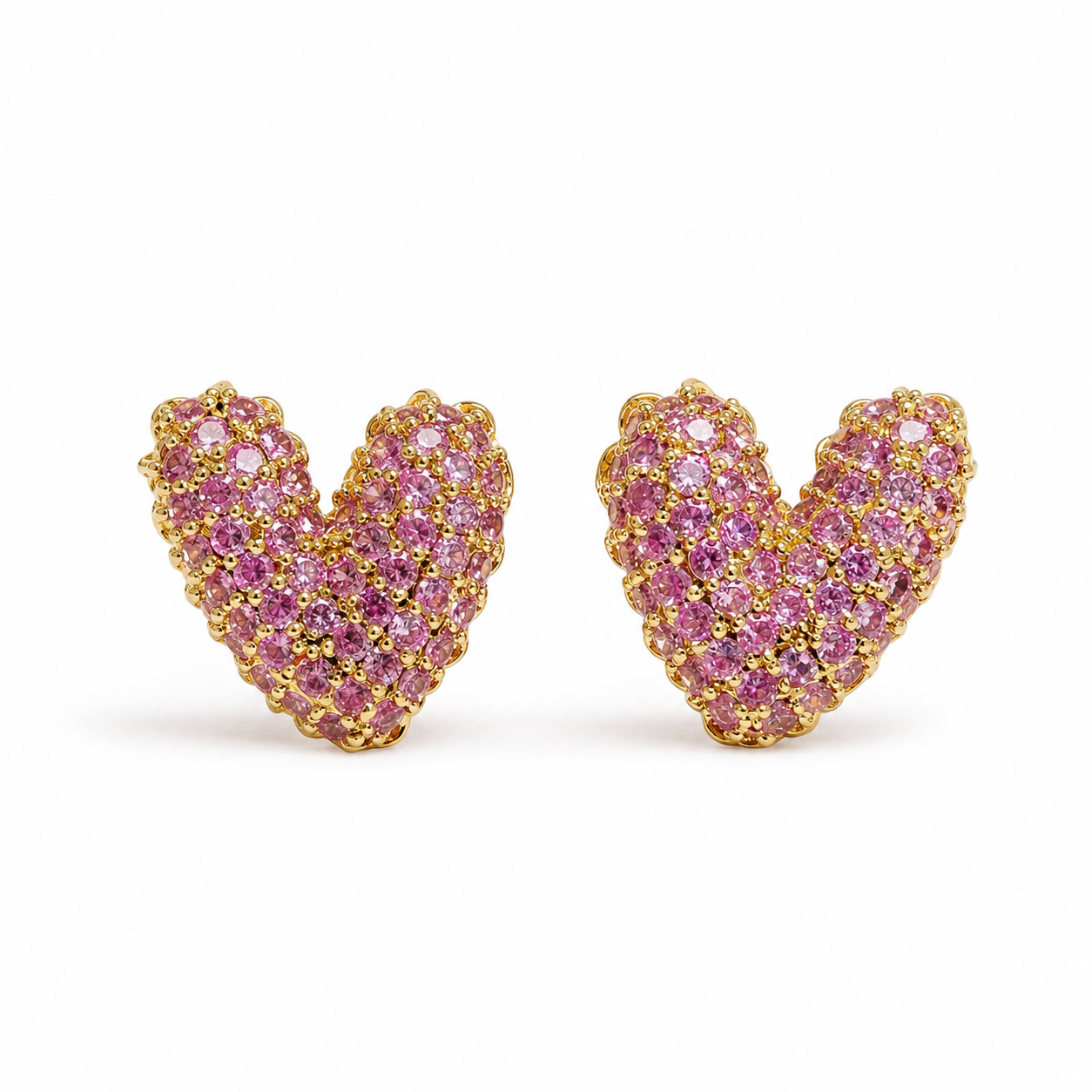 Amour Heart Stud Earrings