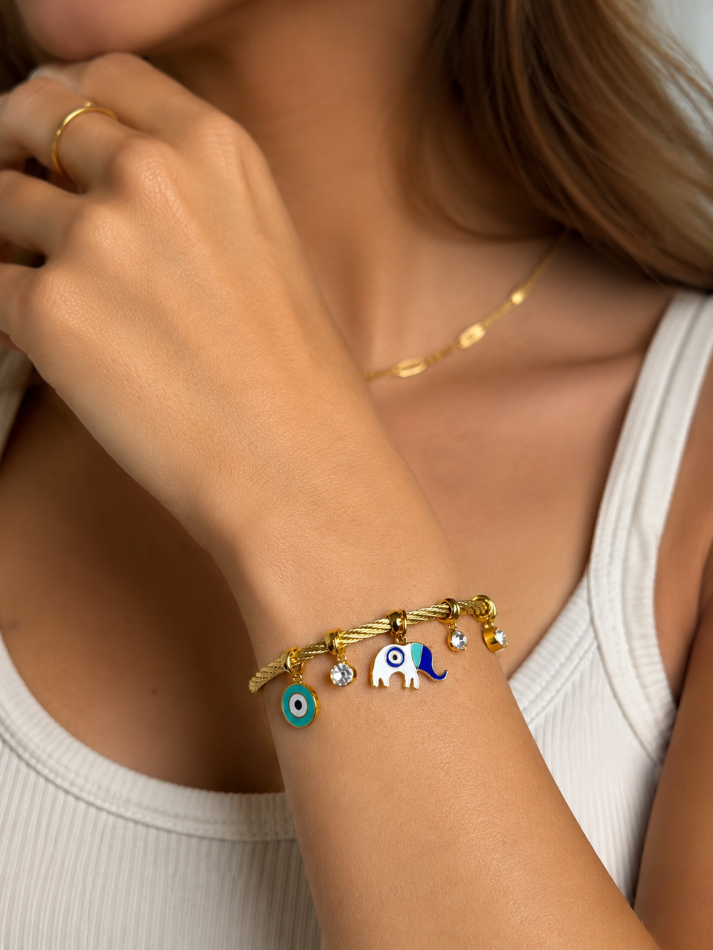 Elephant Charm Bracelet