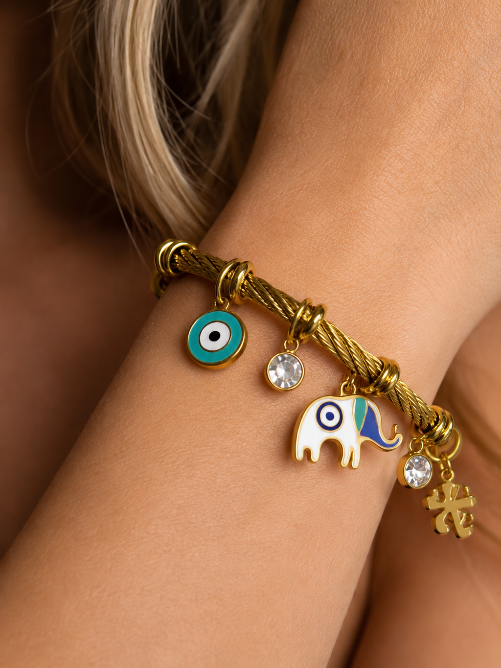 Elephant Charm Bracelet