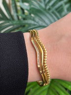 Golden Wave Bracelet