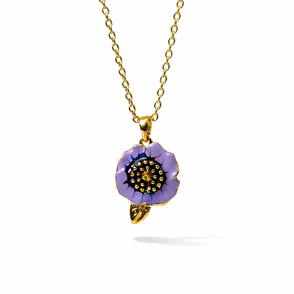Violet Blossom Necklace