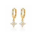Daisy Diamond Drop Earrings