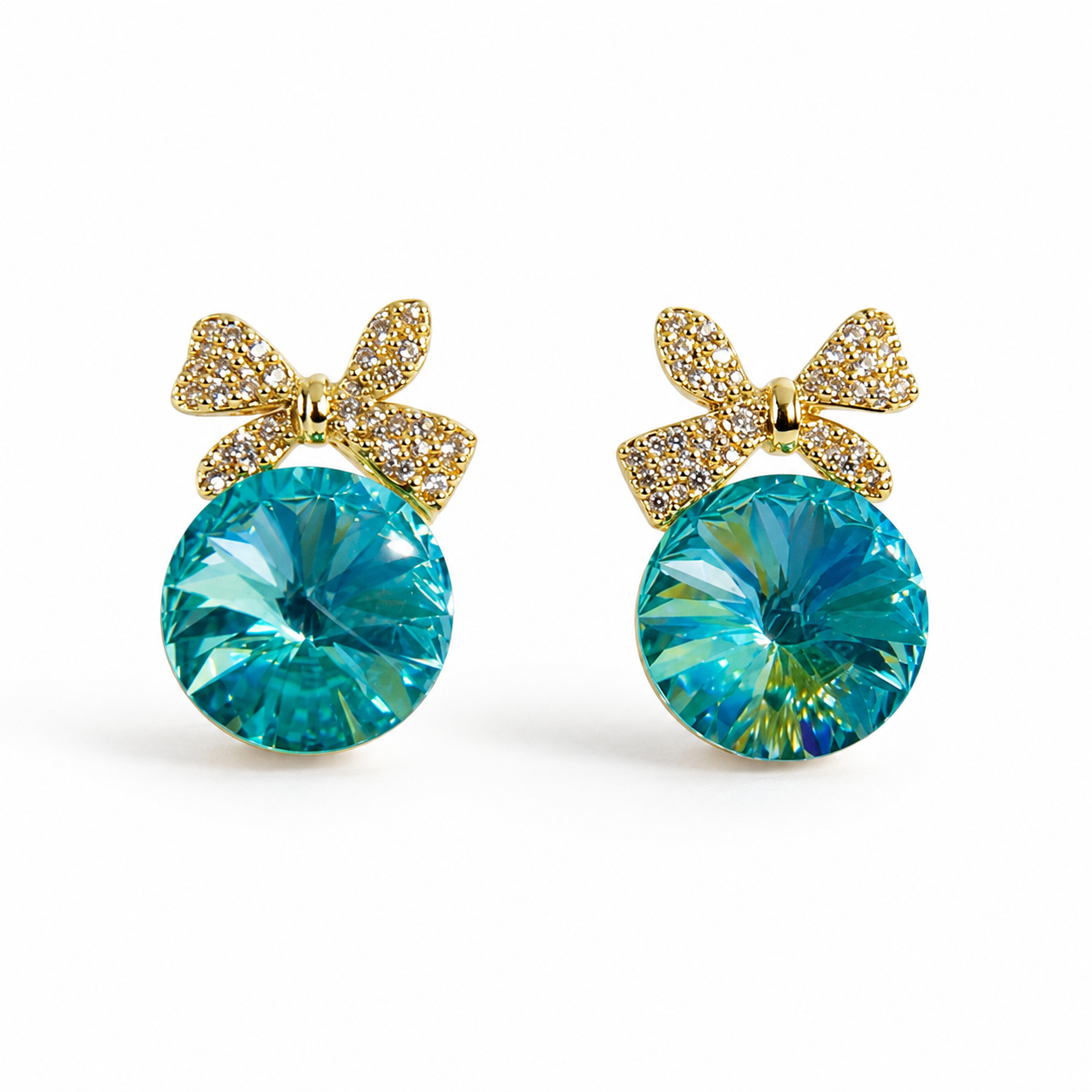 Crystal Bow Earrings