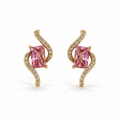Swirl Crystal Earrings