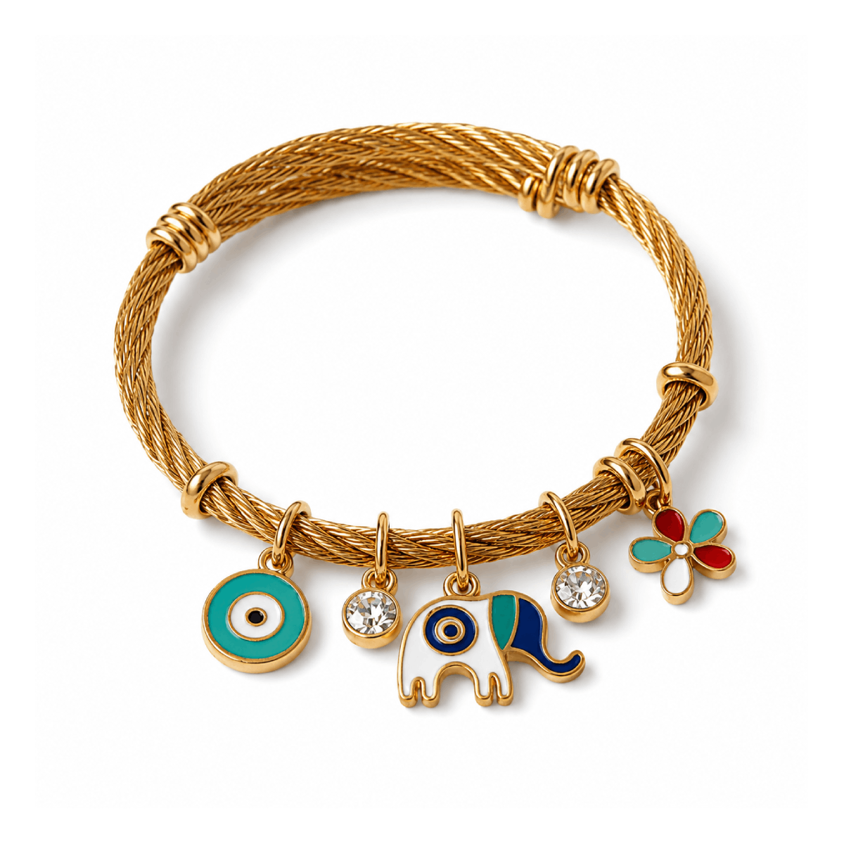 Elephant Charm Bracelet