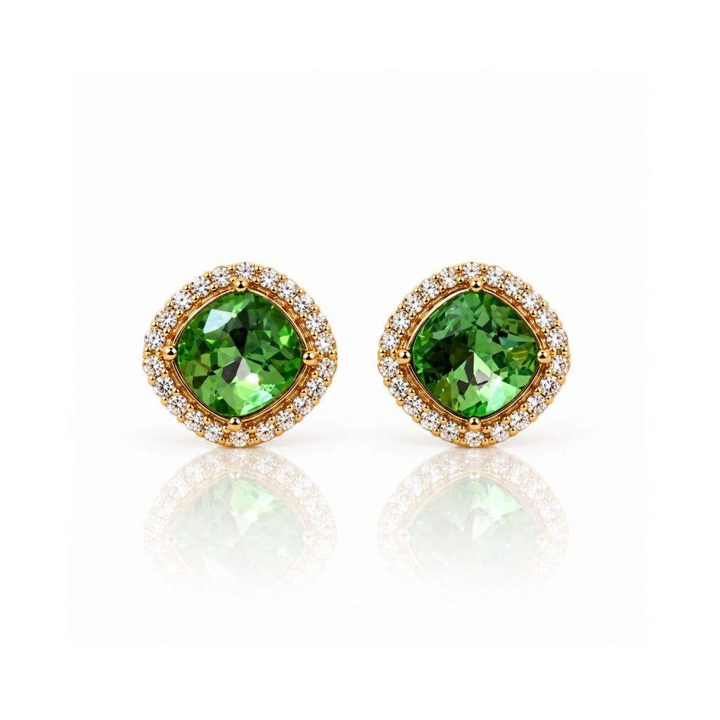 Emerald Glow Studs