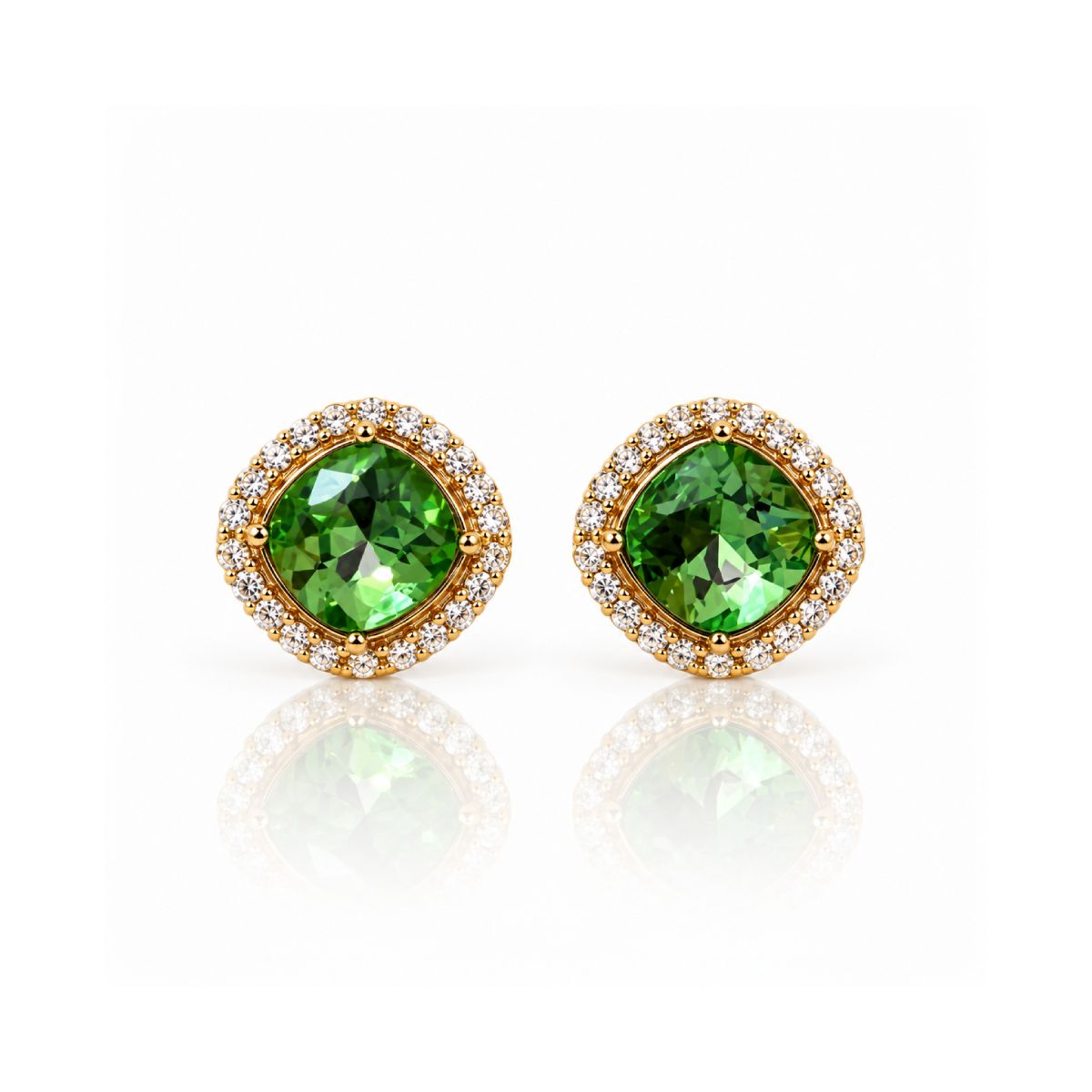 Emerald Glow Studs