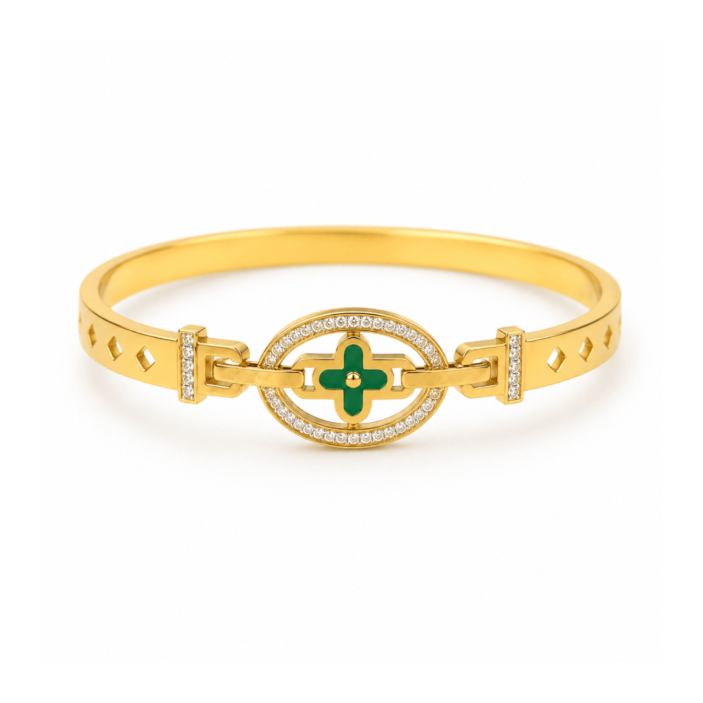 Emerald Luxe Bangle Bracelet