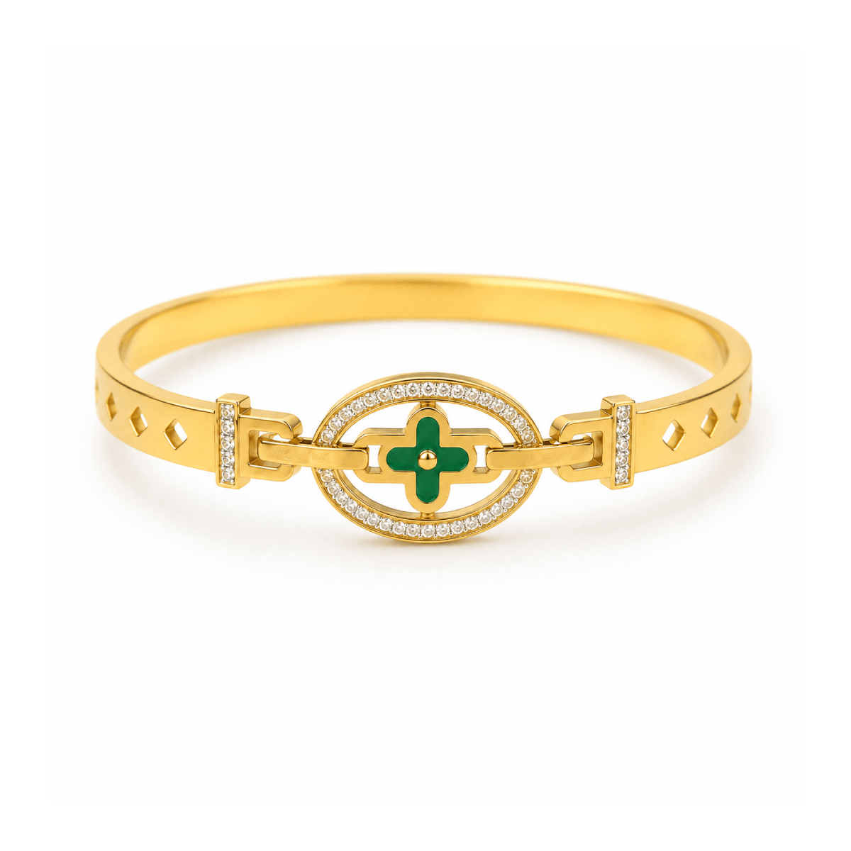 Emerald Luxe Bangle Bracelet