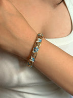 Aqua Flora Bracelet