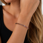 Purple Baguette Tennis Bracelet