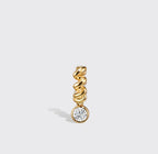 Celeste Twist Huggie Drop Earrings