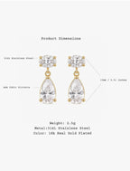 Dew Diamond Drop Earrings