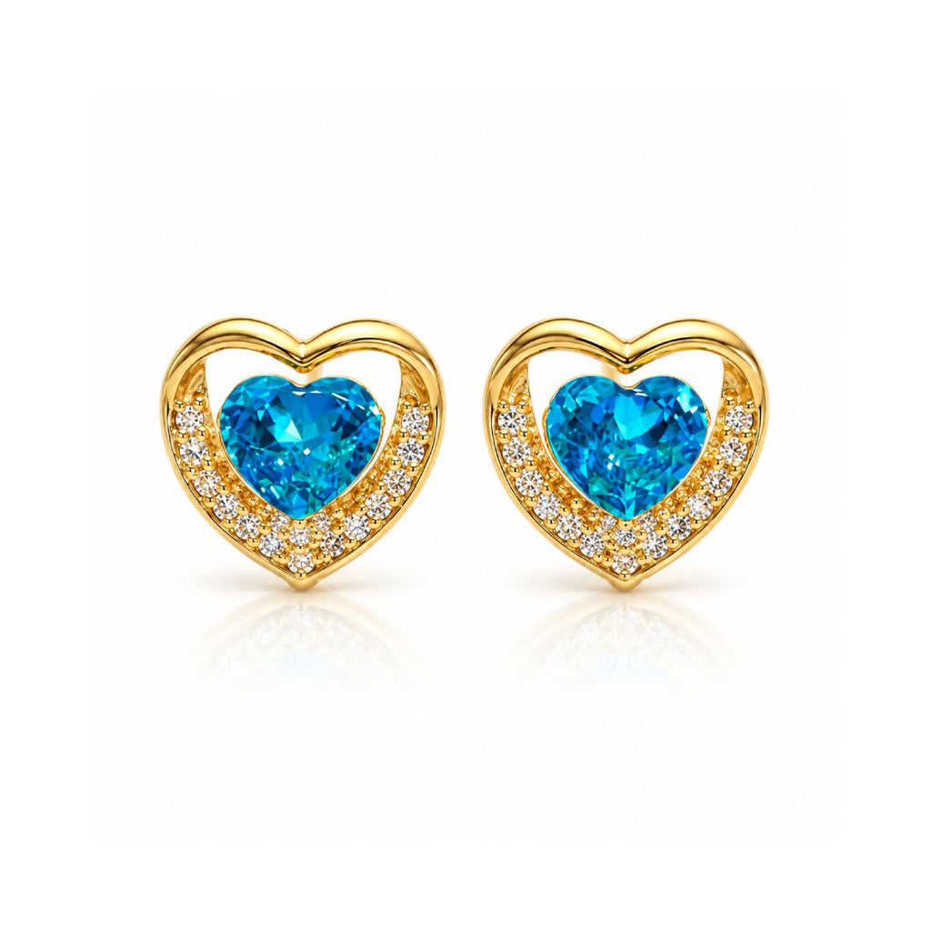 Heart Halo Studs