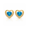 Heart Halo Studs
