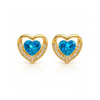 Heart Halo Studs