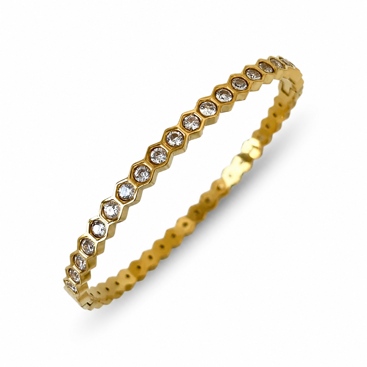 Honeycomb Zircon Bracelet