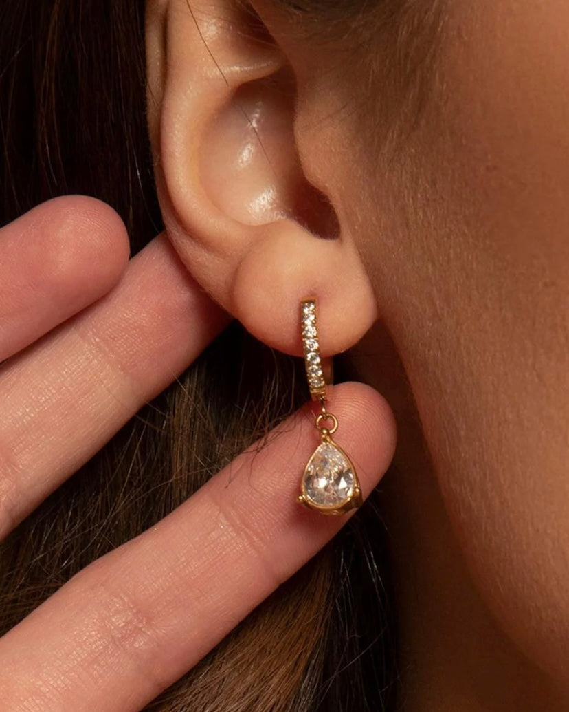 Alina Diamond Drop Earrings