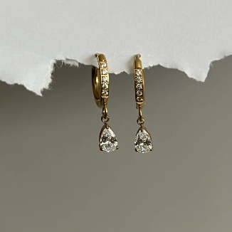Alina Diamond Drop Earrings