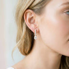 Solenne Diamond Drop Earrings