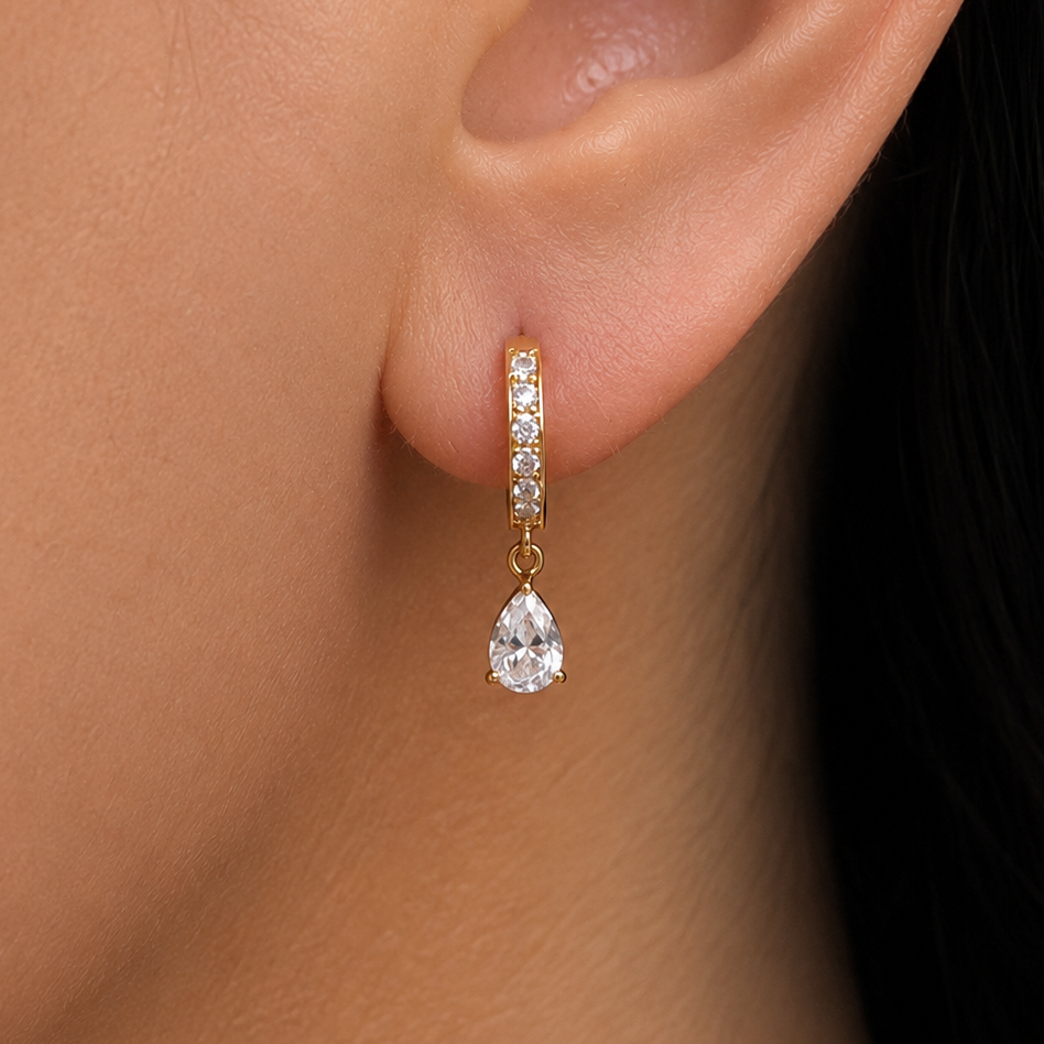 Alina Diamond Drop Earrings