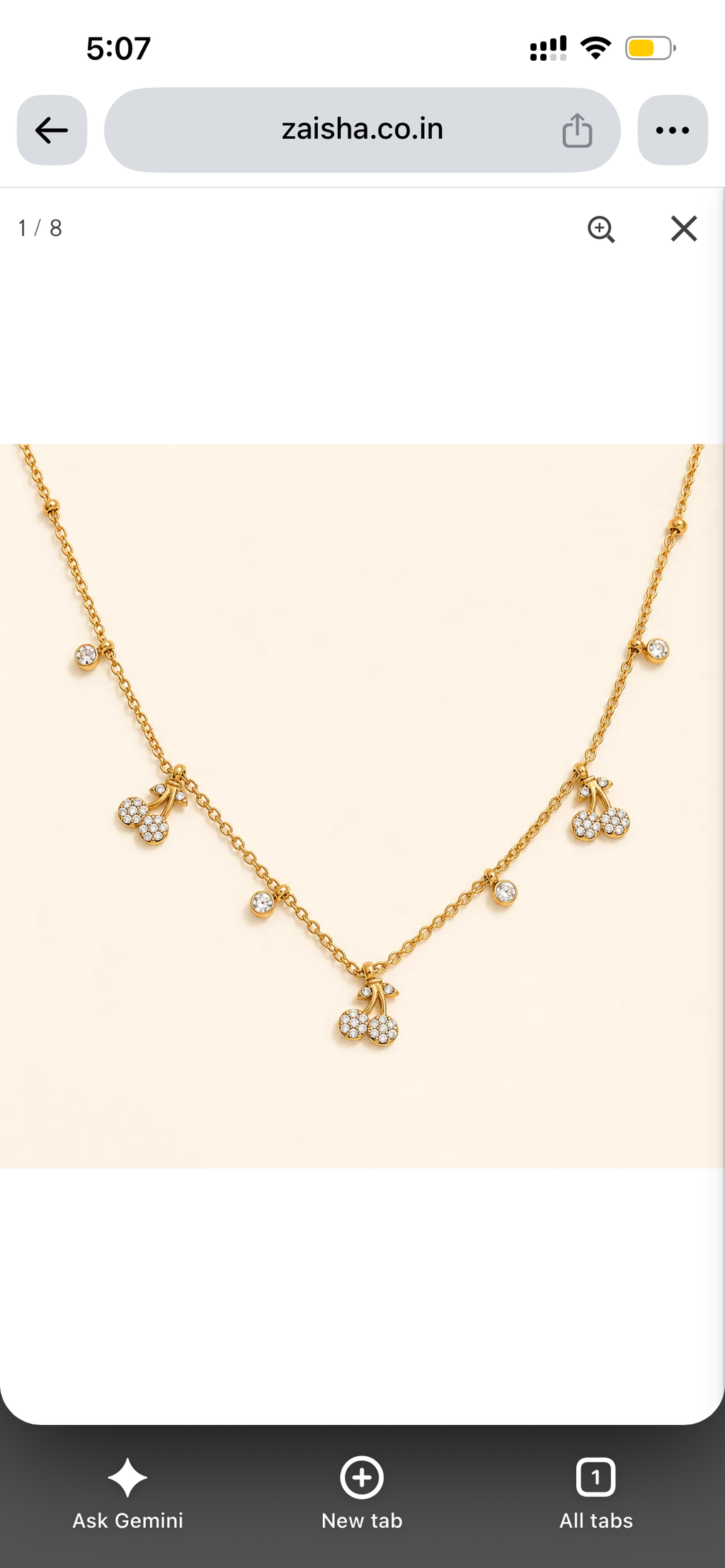 Cherry Charm Necklace