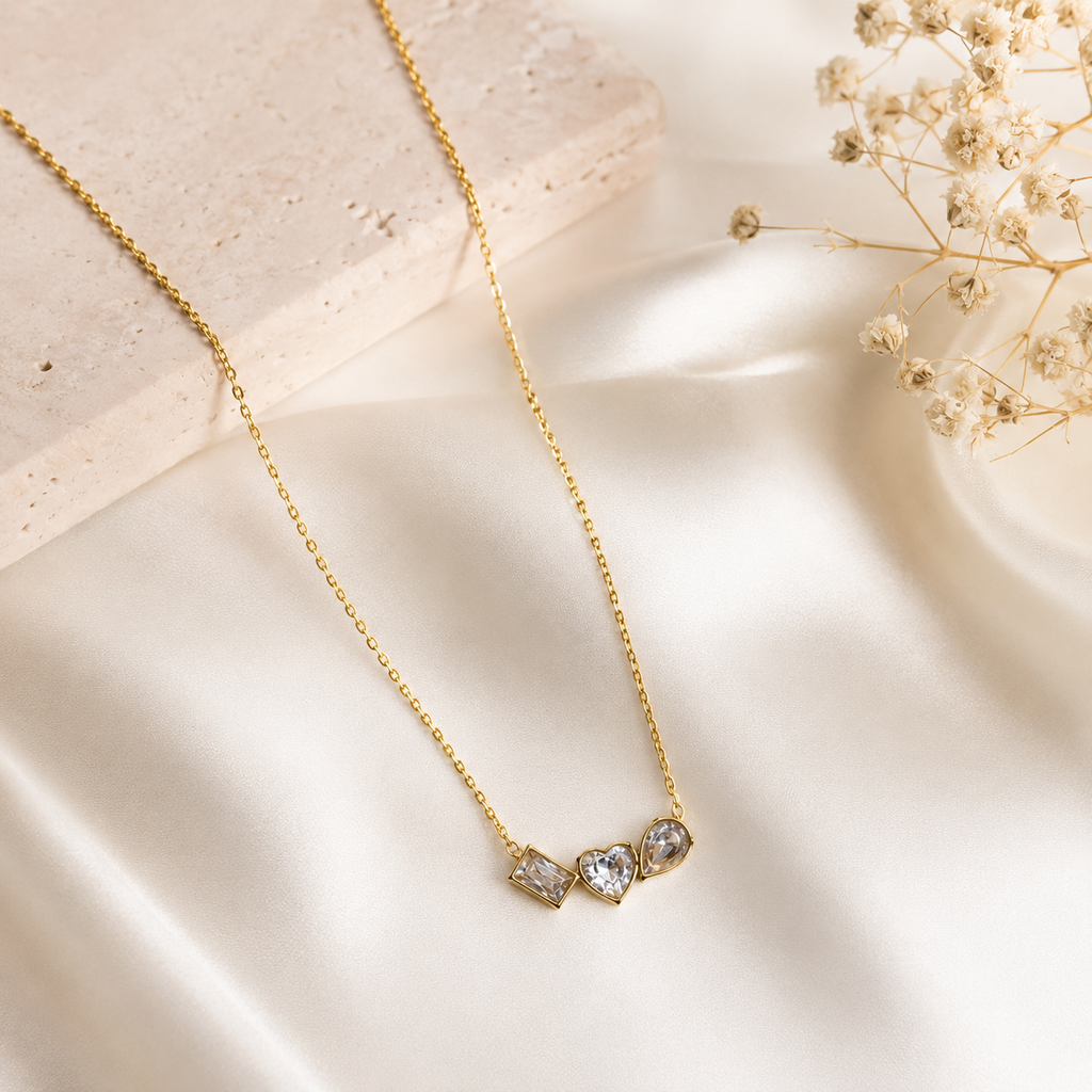 Harmony Trio Dainty Necklace