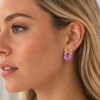 Crystal Bow Earrings