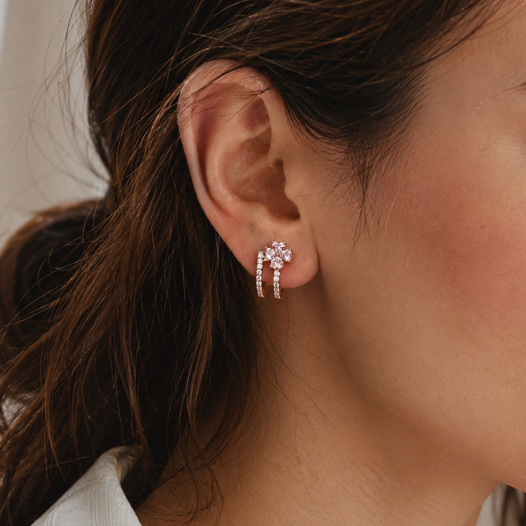 Bloom Huggie Earrings