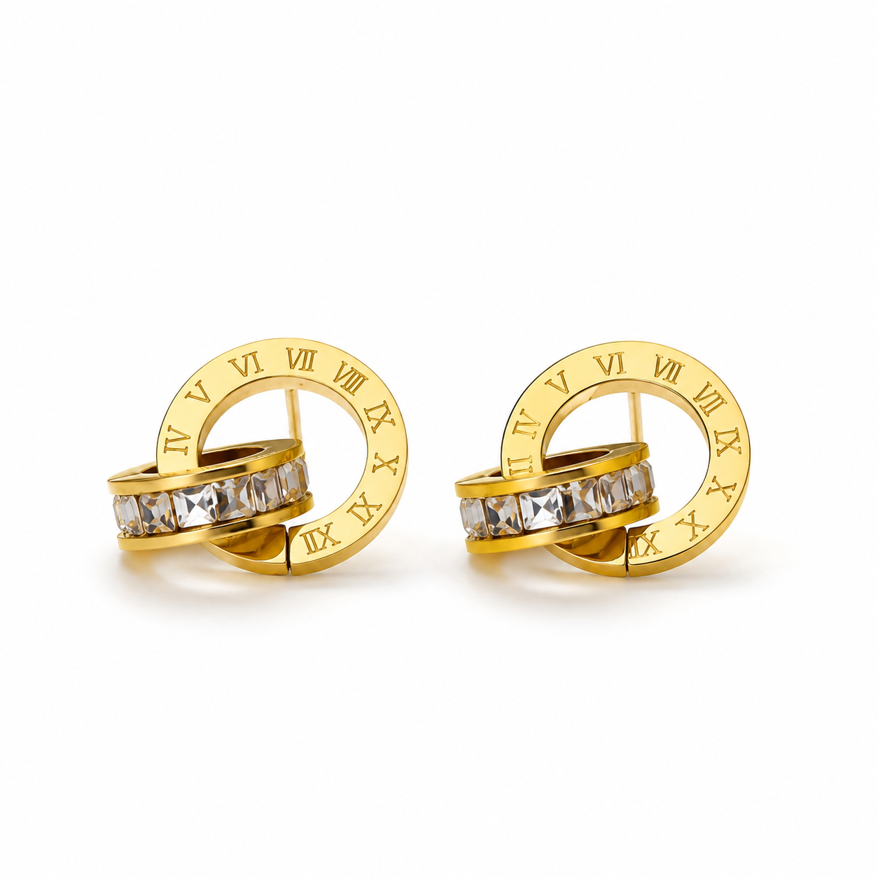 Roman Link Earrings