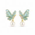 Butterfly Pearl Earrings