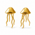 Golden Jellyfish Earrings