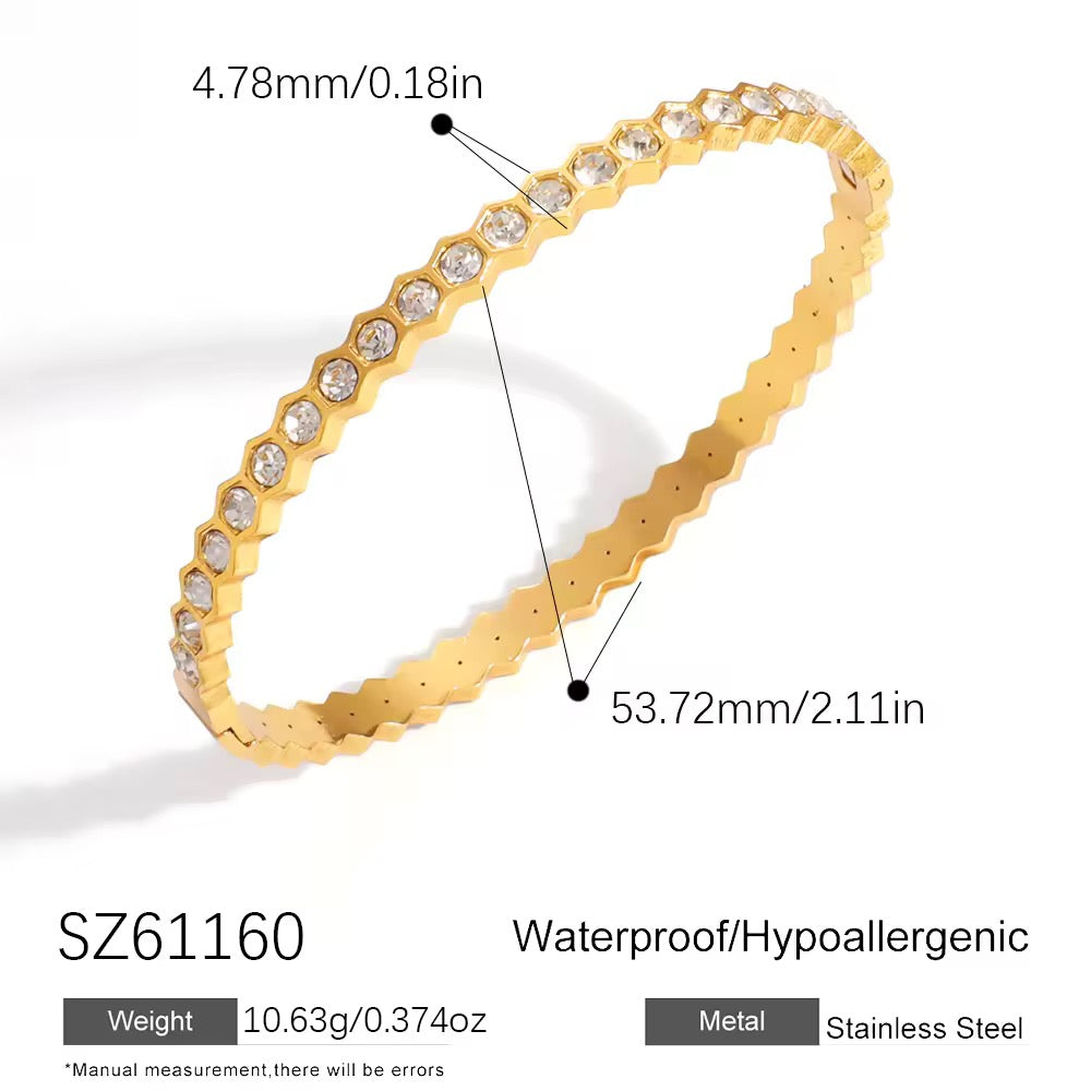 Honeycomb Zircon Bracelet