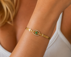 Emerald Luxe Bangle Bracelet