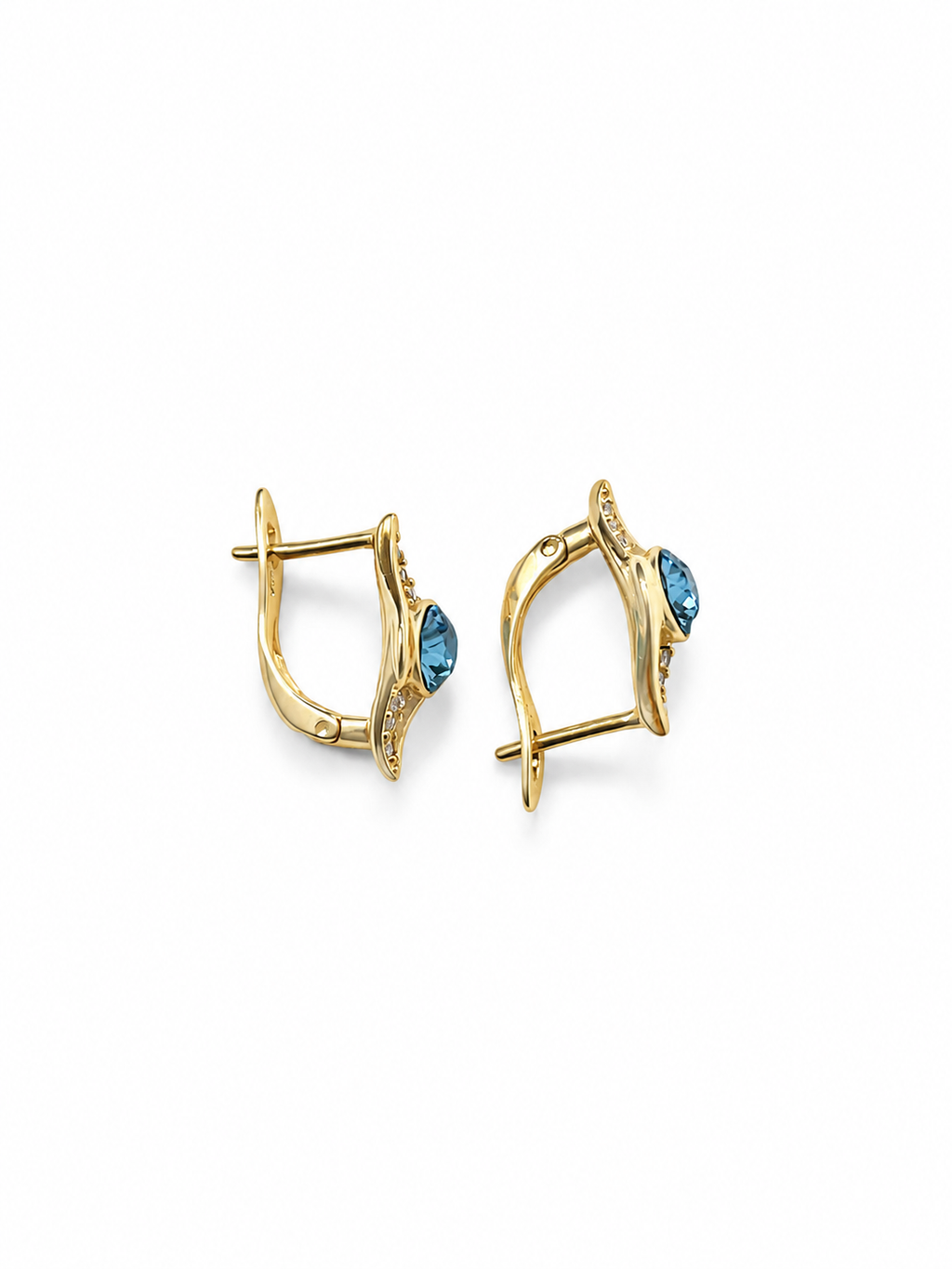 Marquise D-Shaped Buckle Earrings