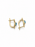 Marquise D-Shaped Buckle Earrings