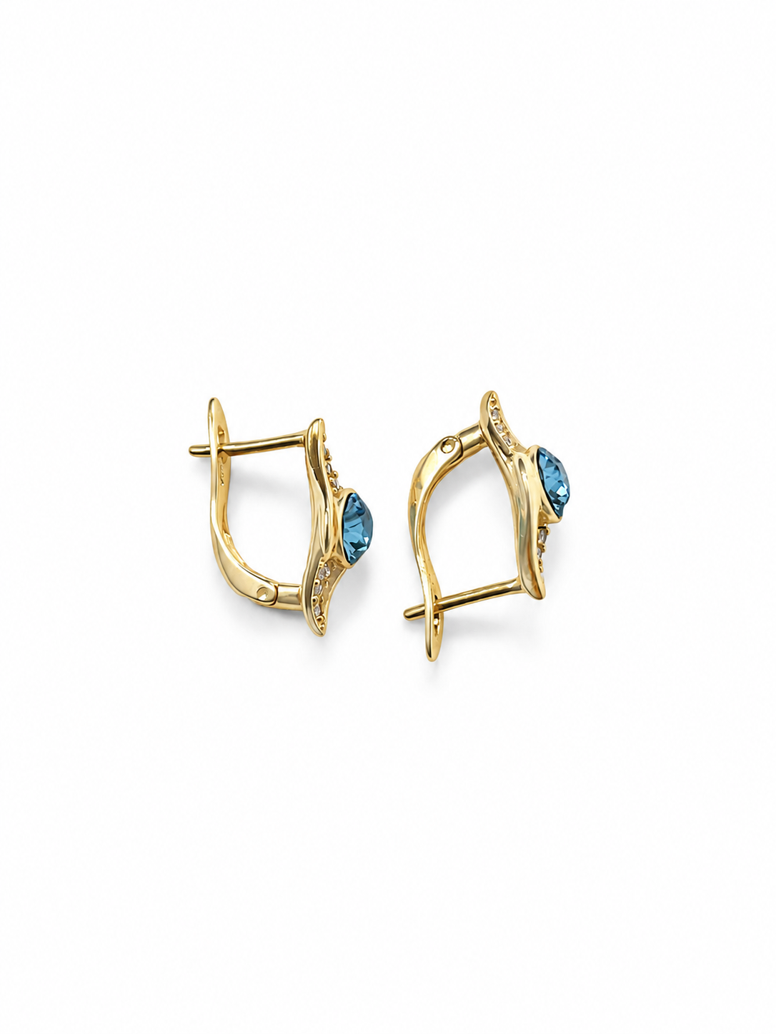 Marquise D-Shaped Buckle Earrings