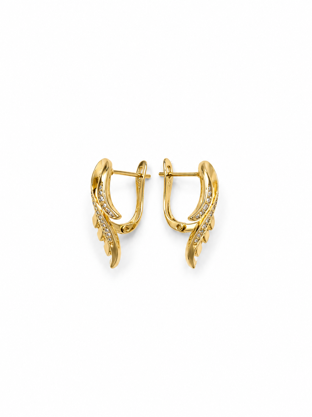 Wing D-Shaped Buckle Earrings
