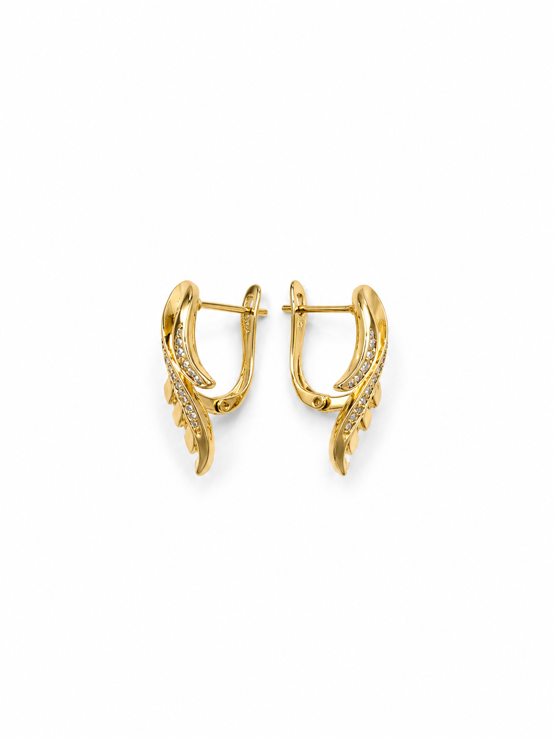Wing D-Shaped Buckle Earrings