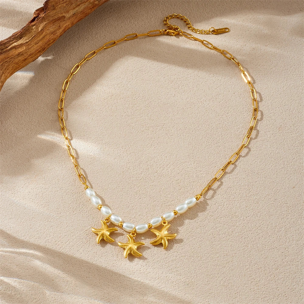 Star Pearl Necklace