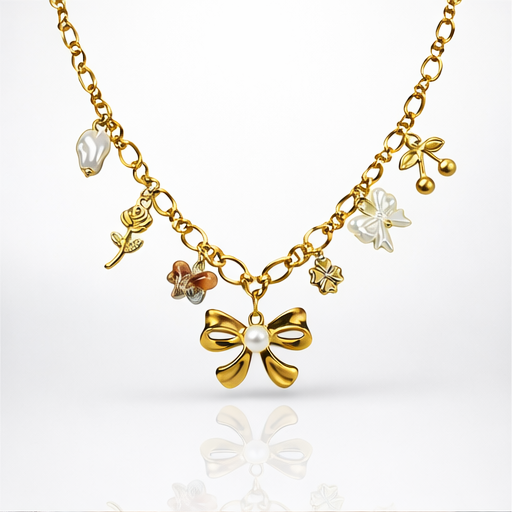 Bow Charm Necklace