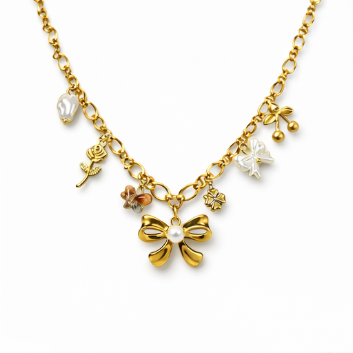 Bow Charm Necklace