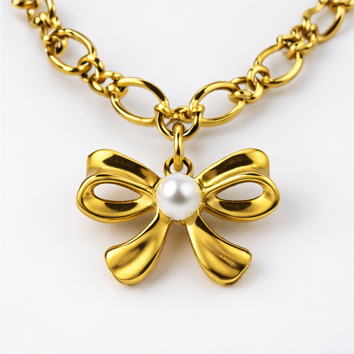 Bow Charm Necklace